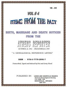 Items From the Past, Volume #4 - BMDs from the "Athens Reporter"